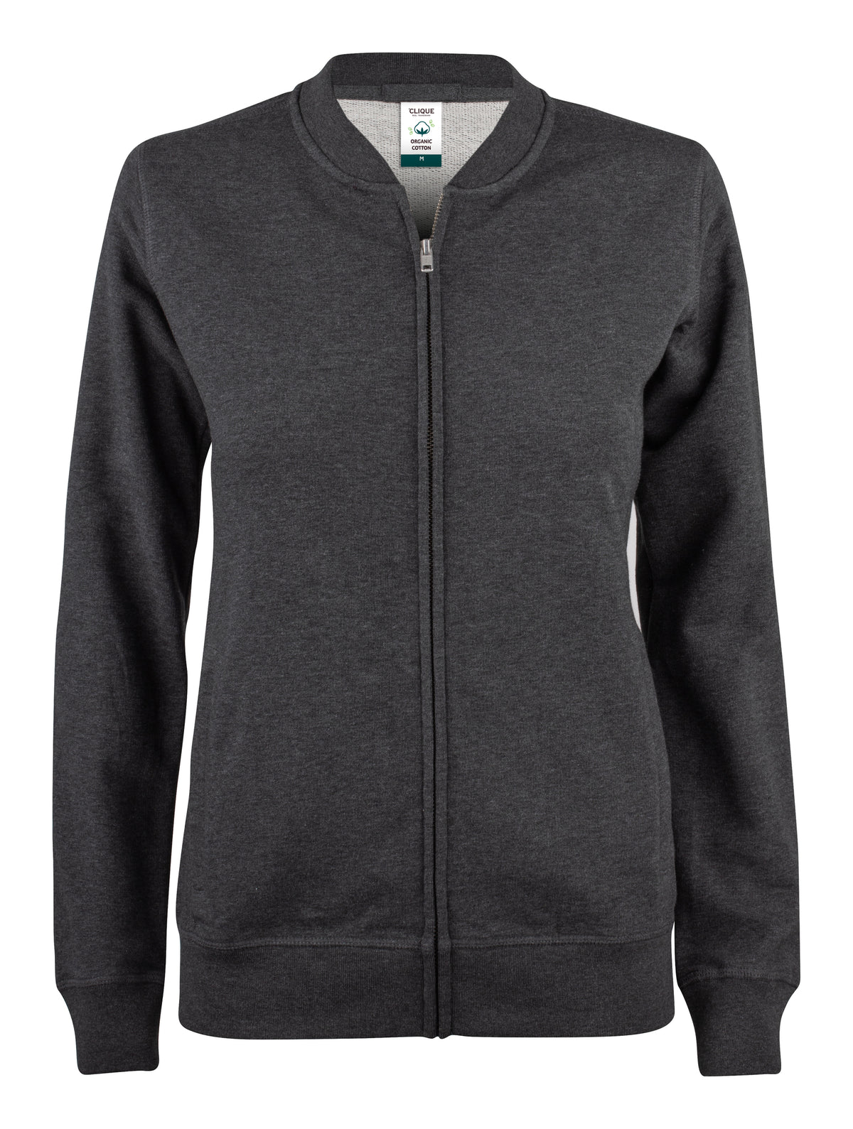Clique Premium OC Cardigan – dame – Antrasittmelert – forside