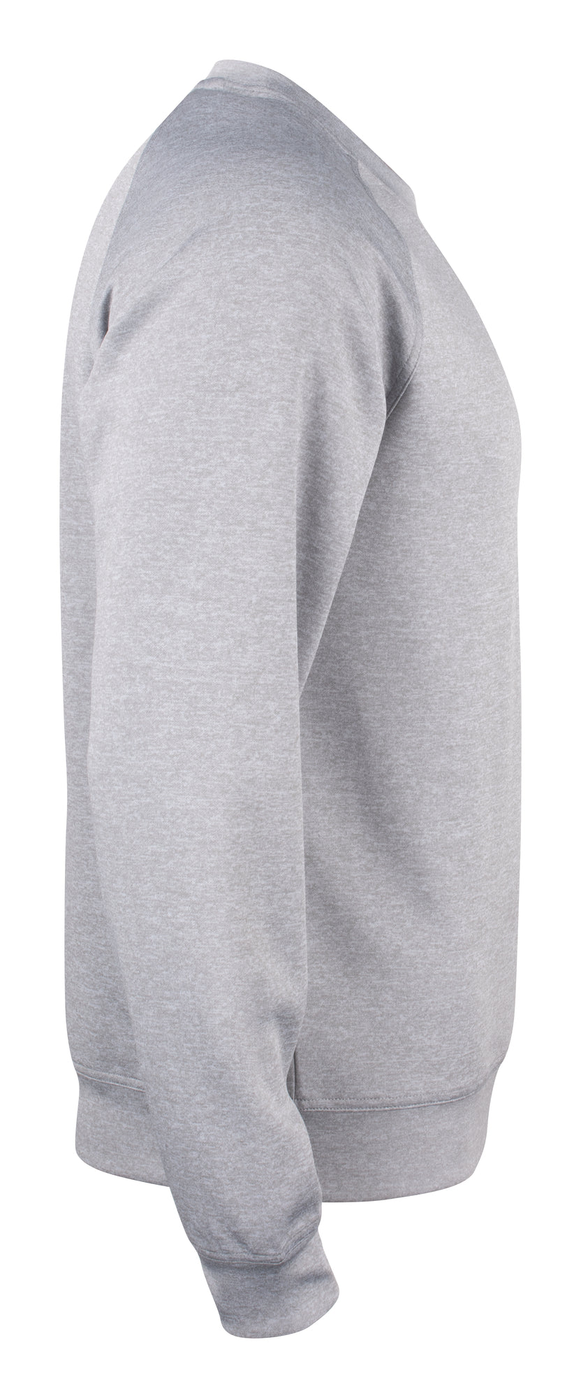 Clique Basic Active Roundneck – Gråmelert – høyre side
