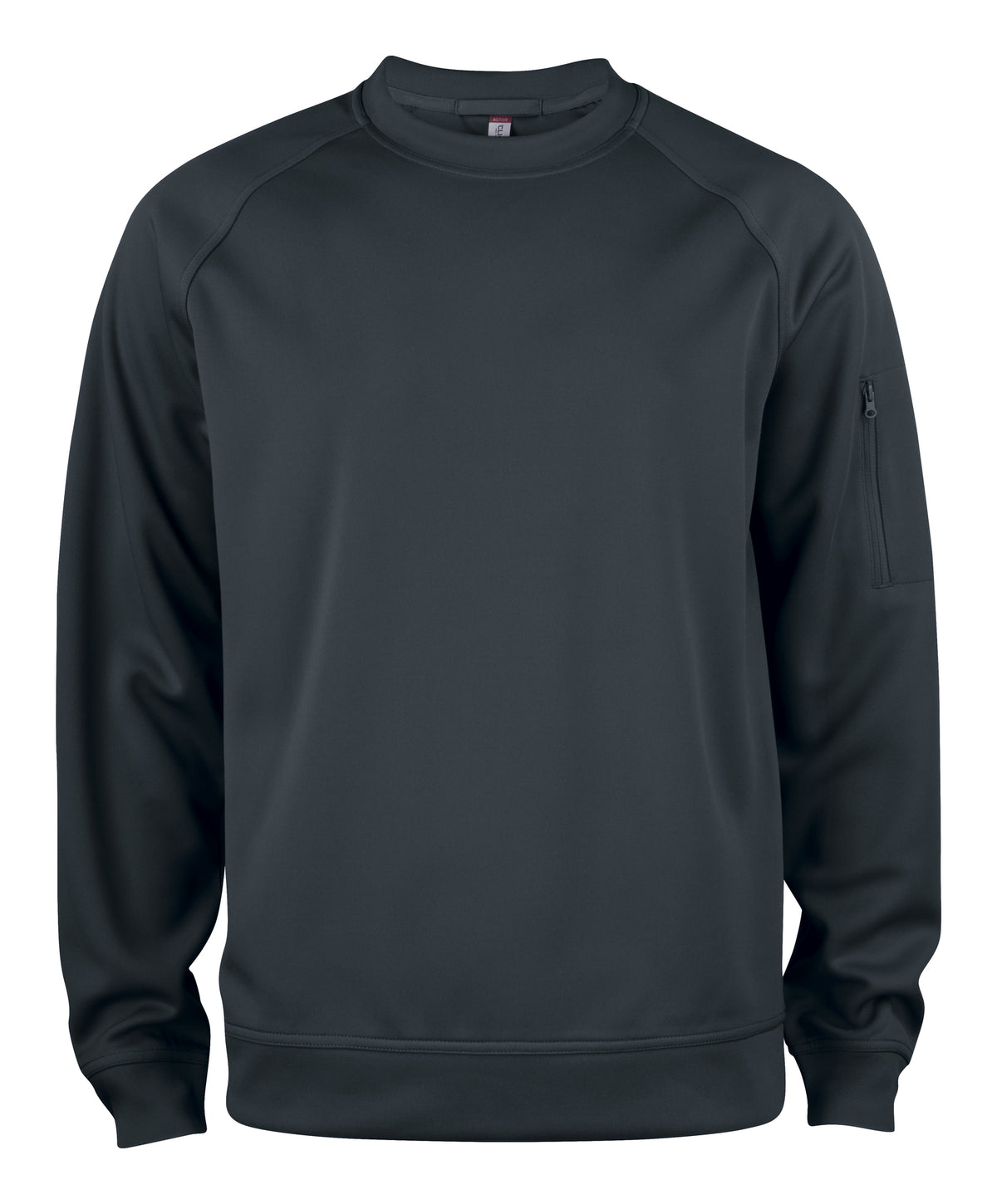 Clique Basic Active Roundneck – Svart – forside