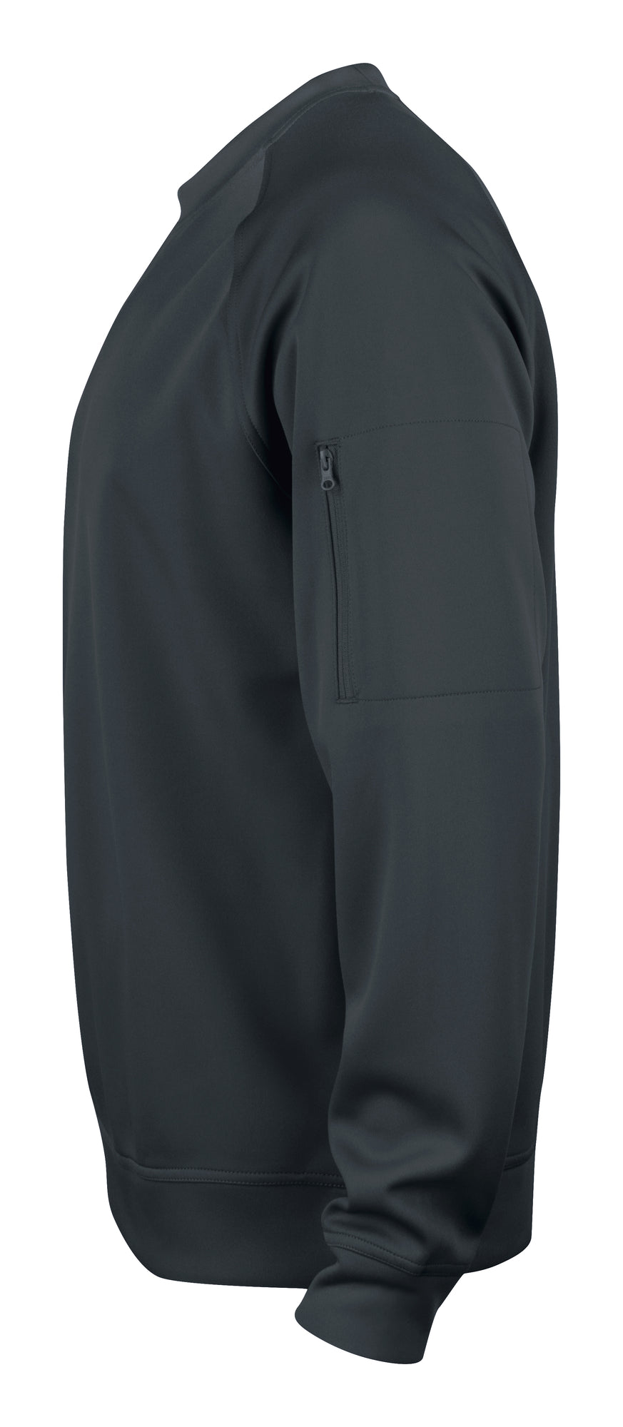 Clique Basic Active Roundneck – Svart – venstre side