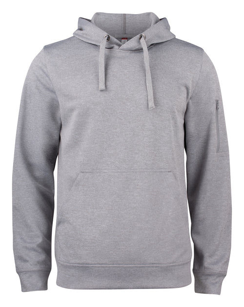 Clique Basic Active Hoody – Gråmelert – forside