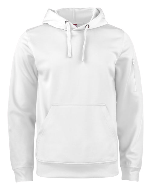 Clique Basic Active Hoody – Hvit – forside