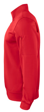 Clique Basic Active Half Zip – Rød – venstre side