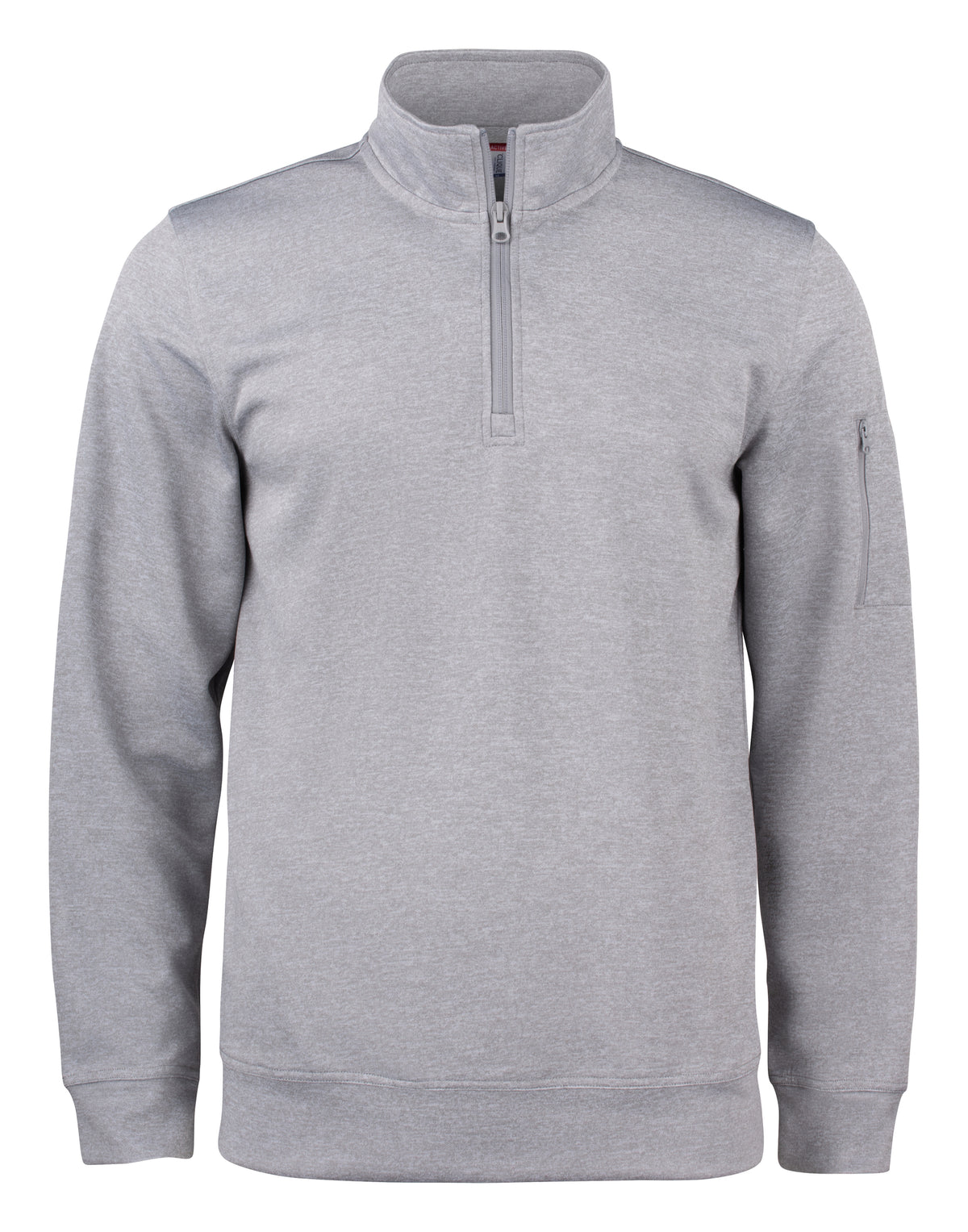 Clique Basic Active Half Zip – Gråmelert – forside