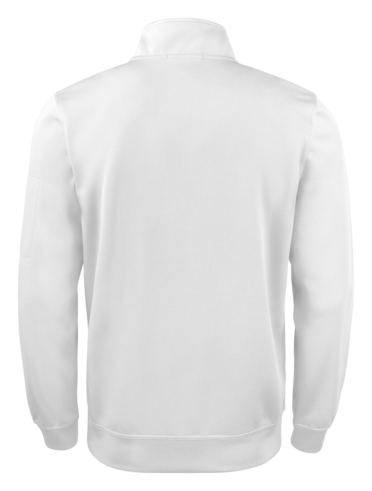 Clique Basic Active Half Zip – Hvit – bakside