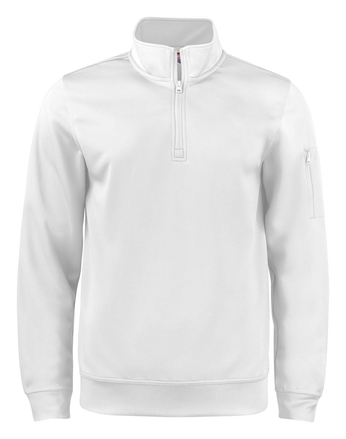 Clique Basic Active Half Zip – Hvit – forside