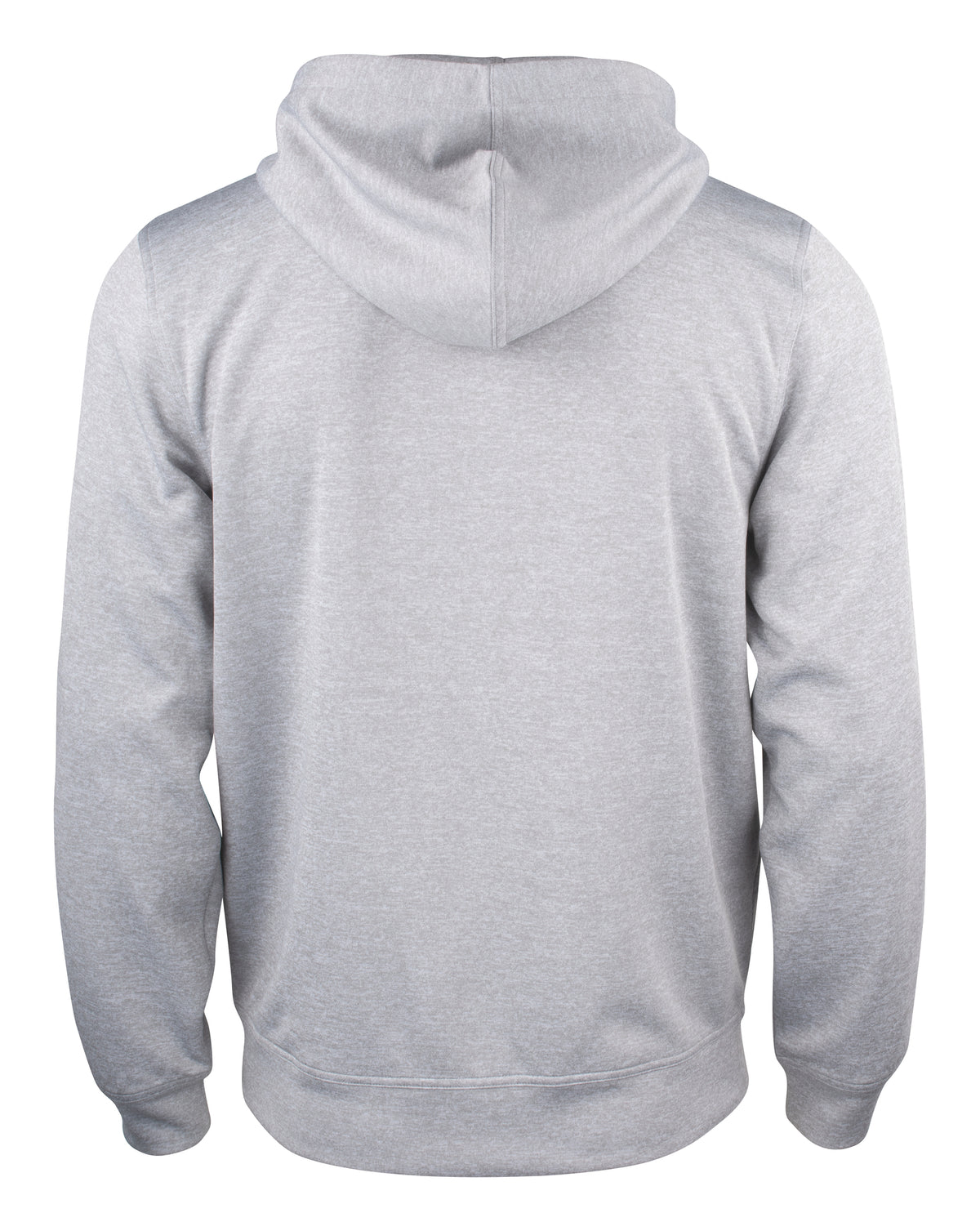 Clique Basic Active Hoody Full Zip – Gråmelert – bakside