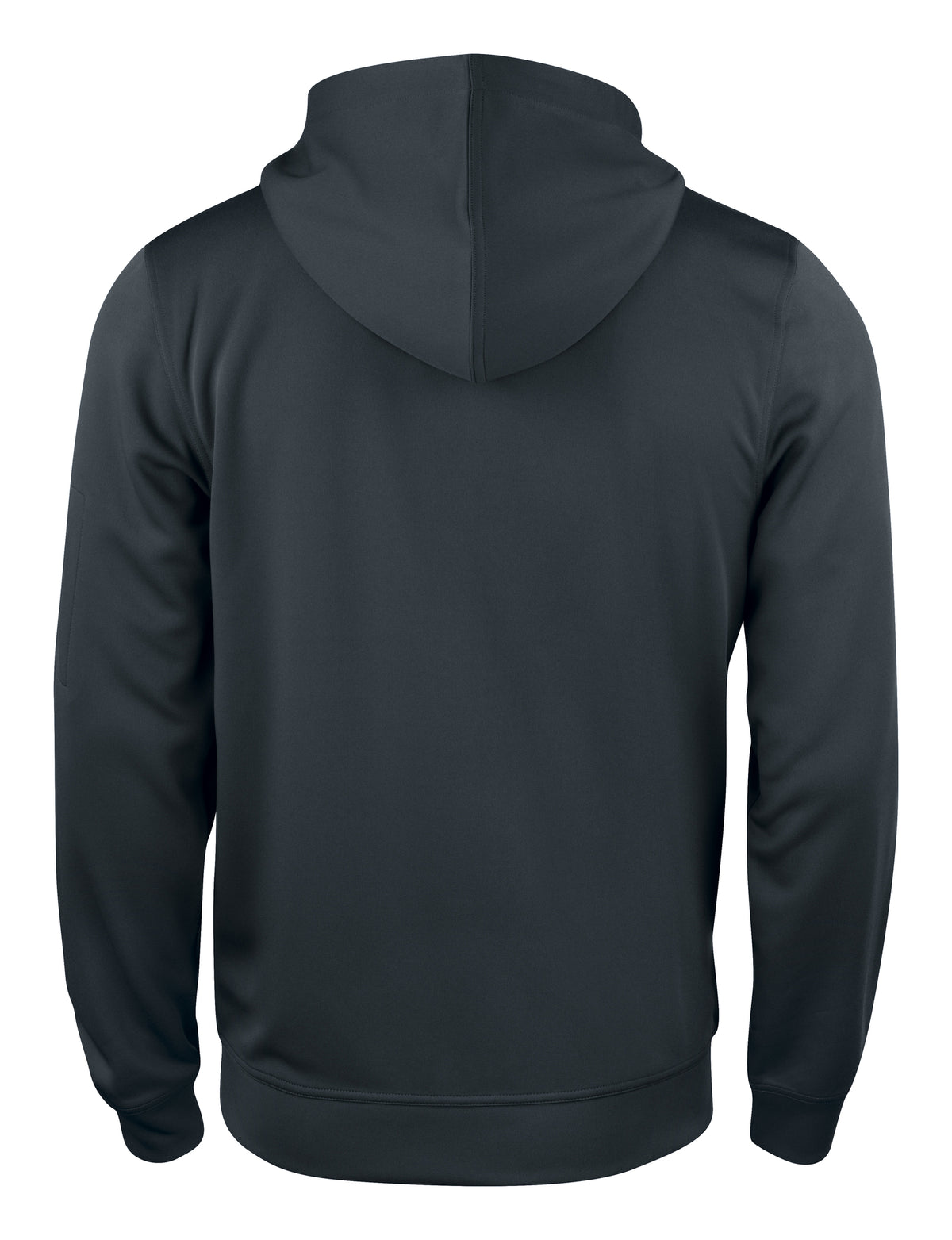 Clique Basic Active Hoody Full Zip – Svart – bakside