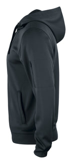 Clique Basic Active Hoody Full Zip – Svart – venstre side