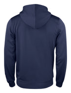Clique Basic Active Hoody Full Zip – Mørk marineblå – bakside