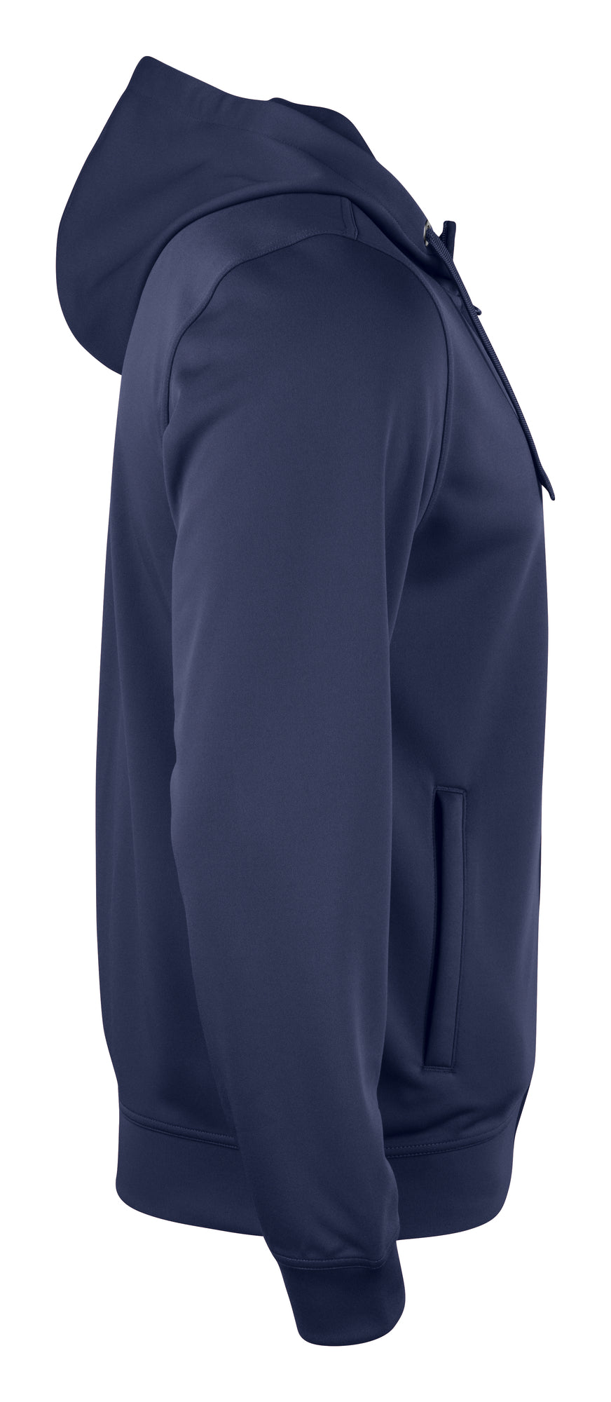 Clique Basic Active Hoody Full Zip – Mørk marineblå – høyre side
