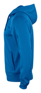 Clique Basic Active Hoody Full Zip – Kongeblå – venstre side