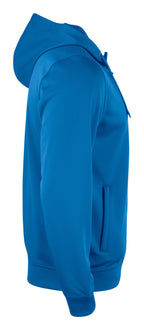 Clique Basic Active Hoody Full Zip – Kongeblå – høyre side