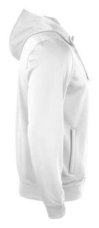 Clique Basic Active Hoody Full Zip – Hvit – høyre side