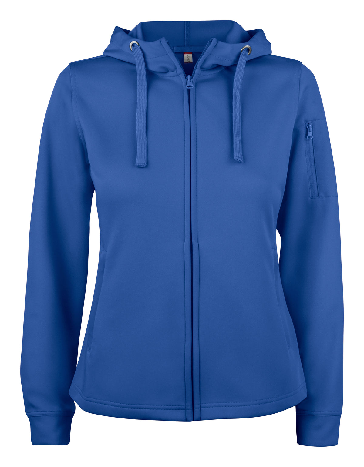Clique Basic Active Hoody Full Zip – dame – Kongeblå – forside