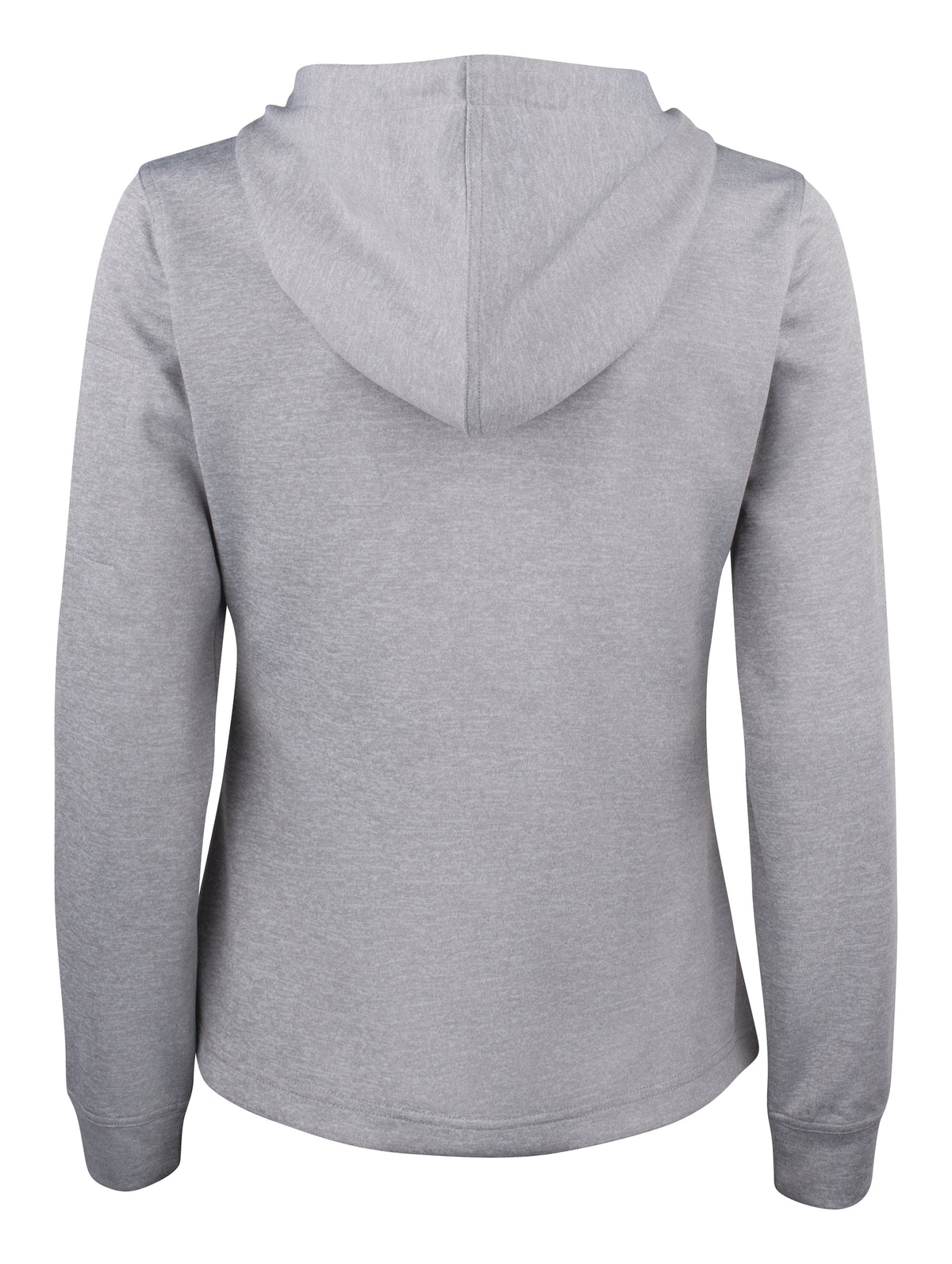 Clique Basic Active Hoody Full Zip – dame – Gråmelert – bakside