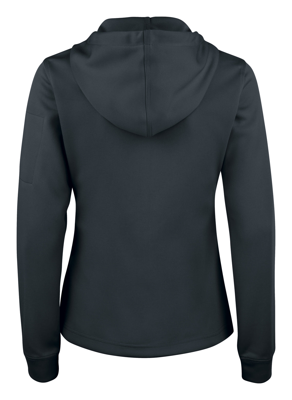 Clique Basic Active Hoody Full Zip – dame – Svart – bakside