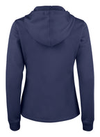 Clique Basic Active Hoody Full Zip – dame – Mørk marineblå – bakside