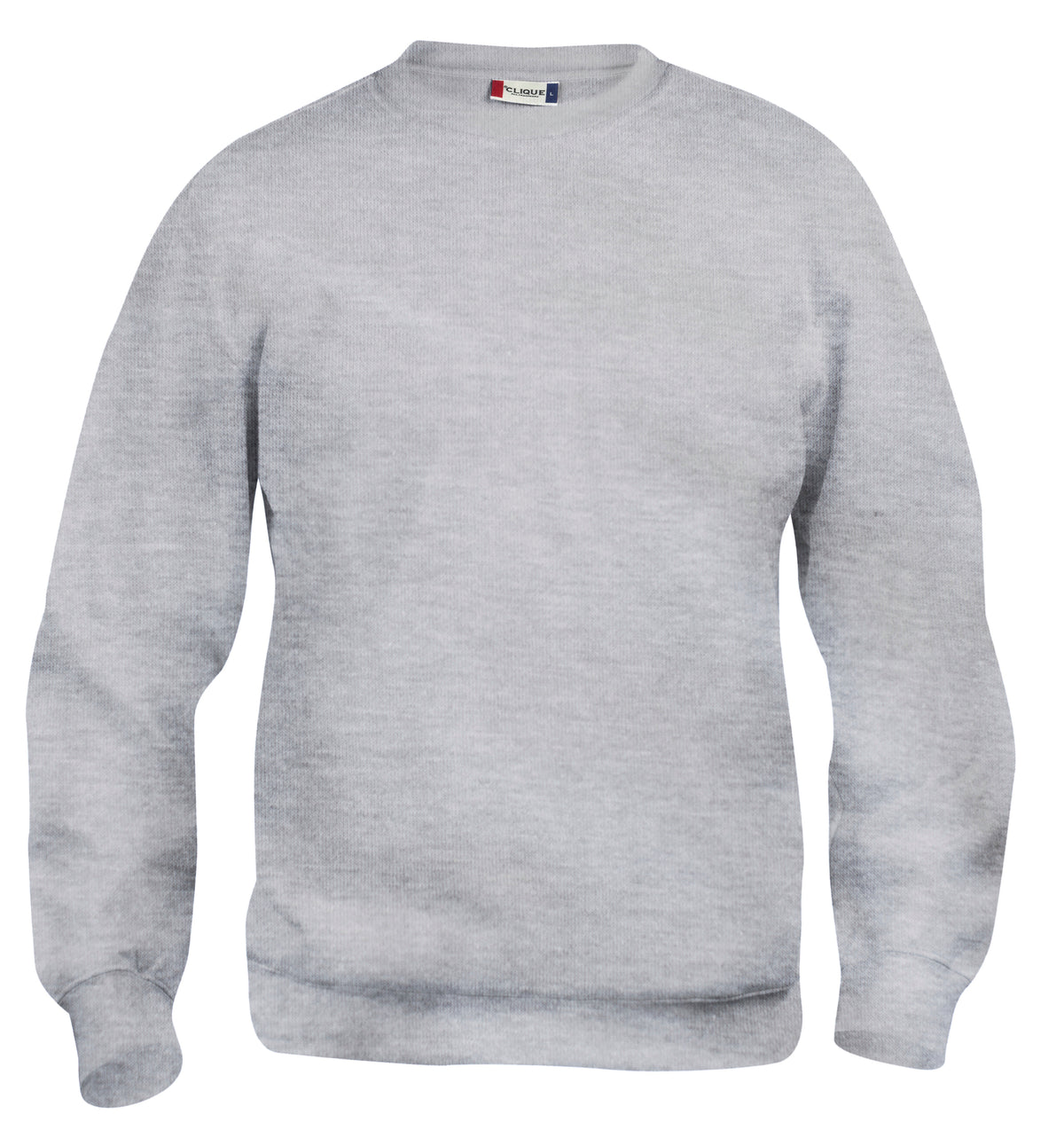 Clique Basic Roundneck – junior – Gråmelert – forside