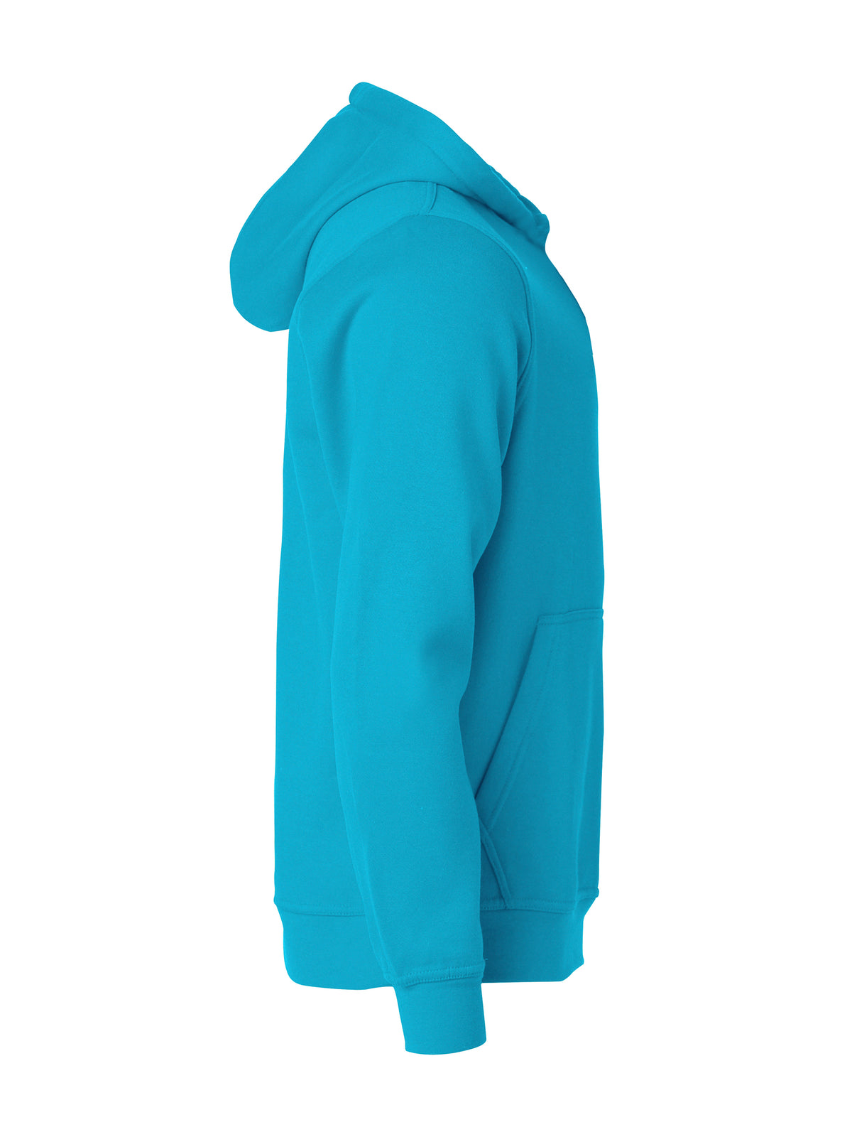 Clique Basic Hoody – junior – Turkis – høyre side
