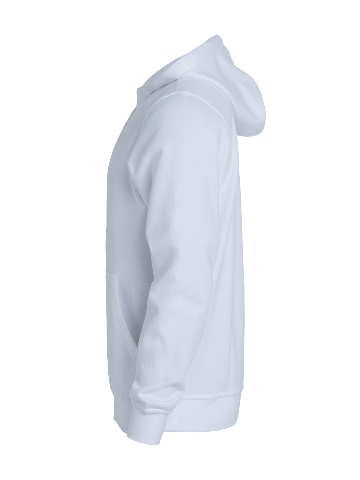 Clique Basic Hoody – junior – Hvit – venstre side