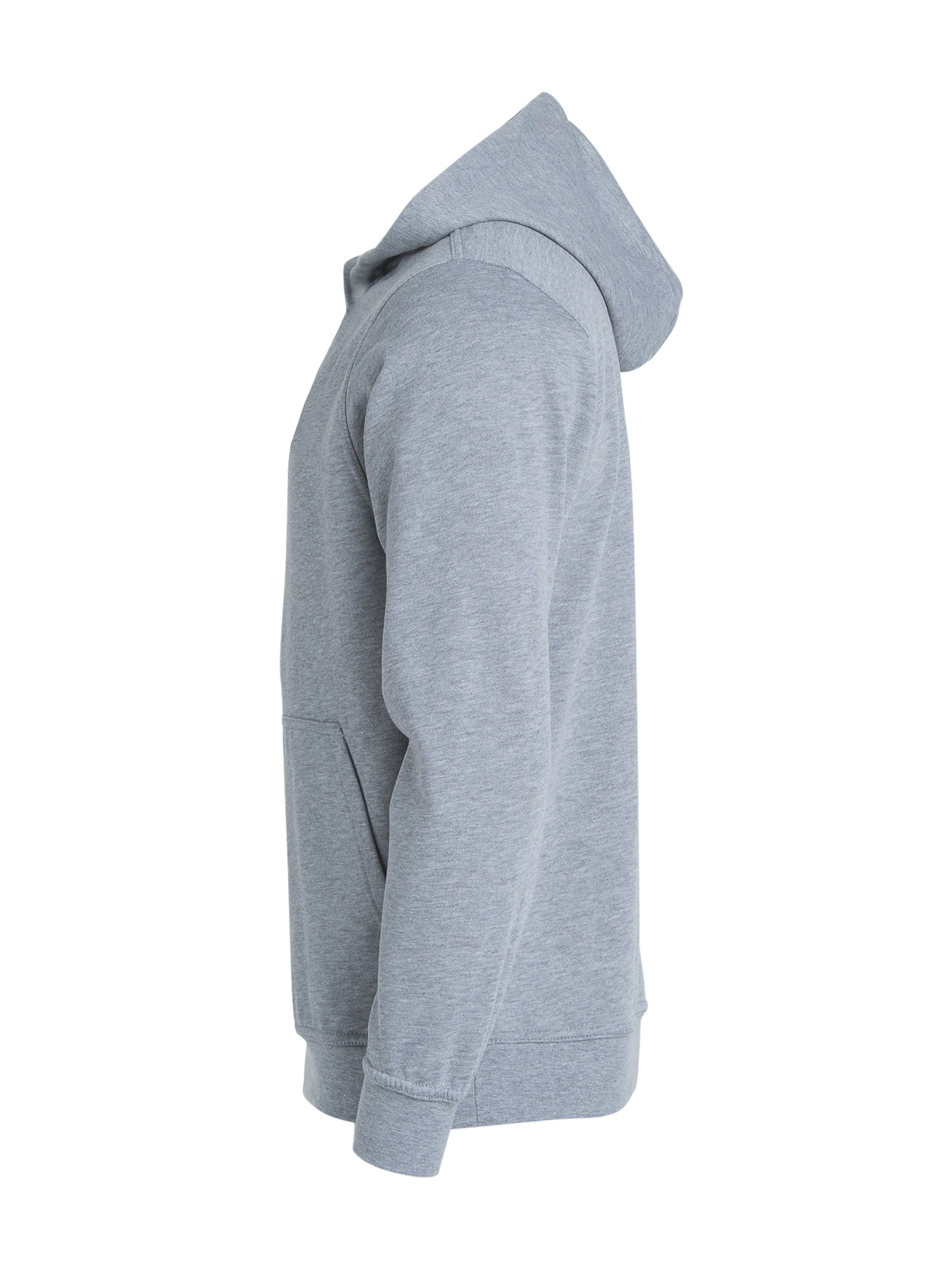 Clique Basic Hoody – junior – Gråmelert – venstre side