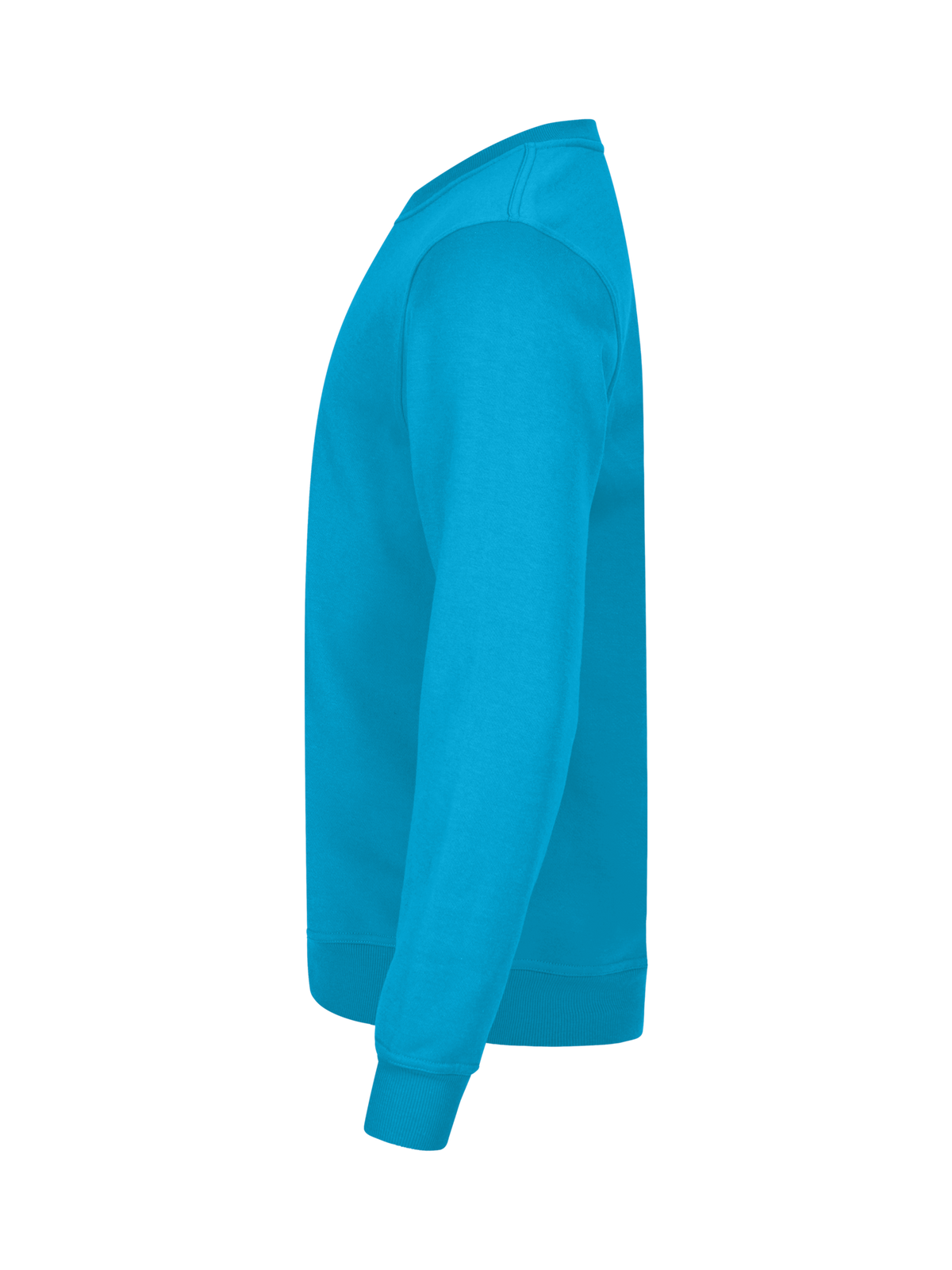 Clique Basic Roundneck – Turkis – venstre side