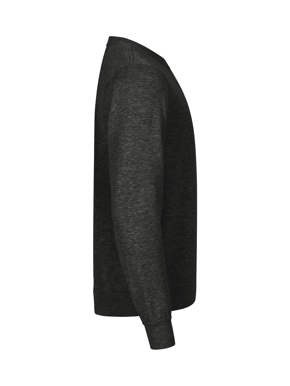 Clique Basic Roundneck – Antrasittmelert – høyre side