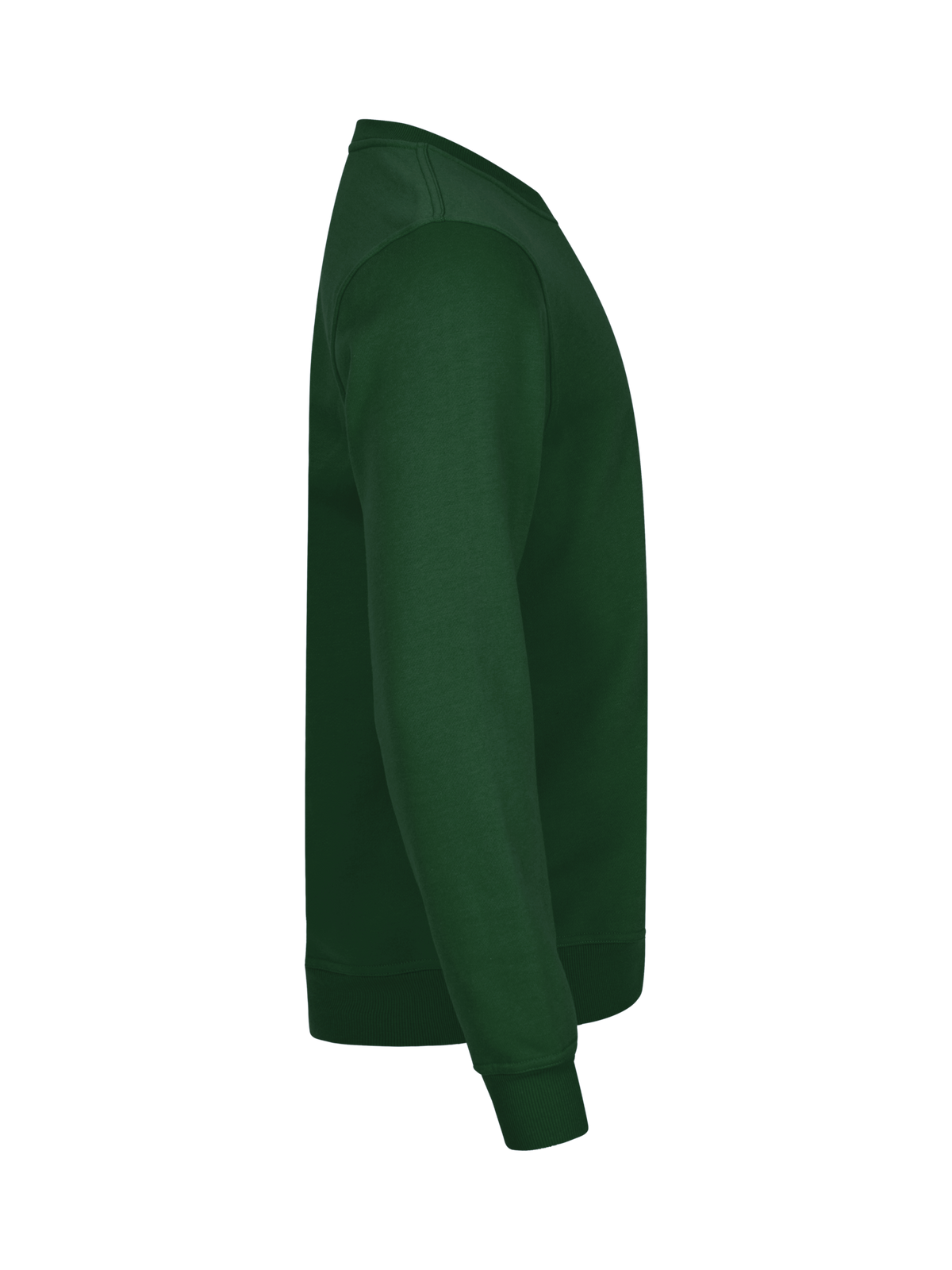 Clique Basic Roundneck – Flaskegrønn – høyre side