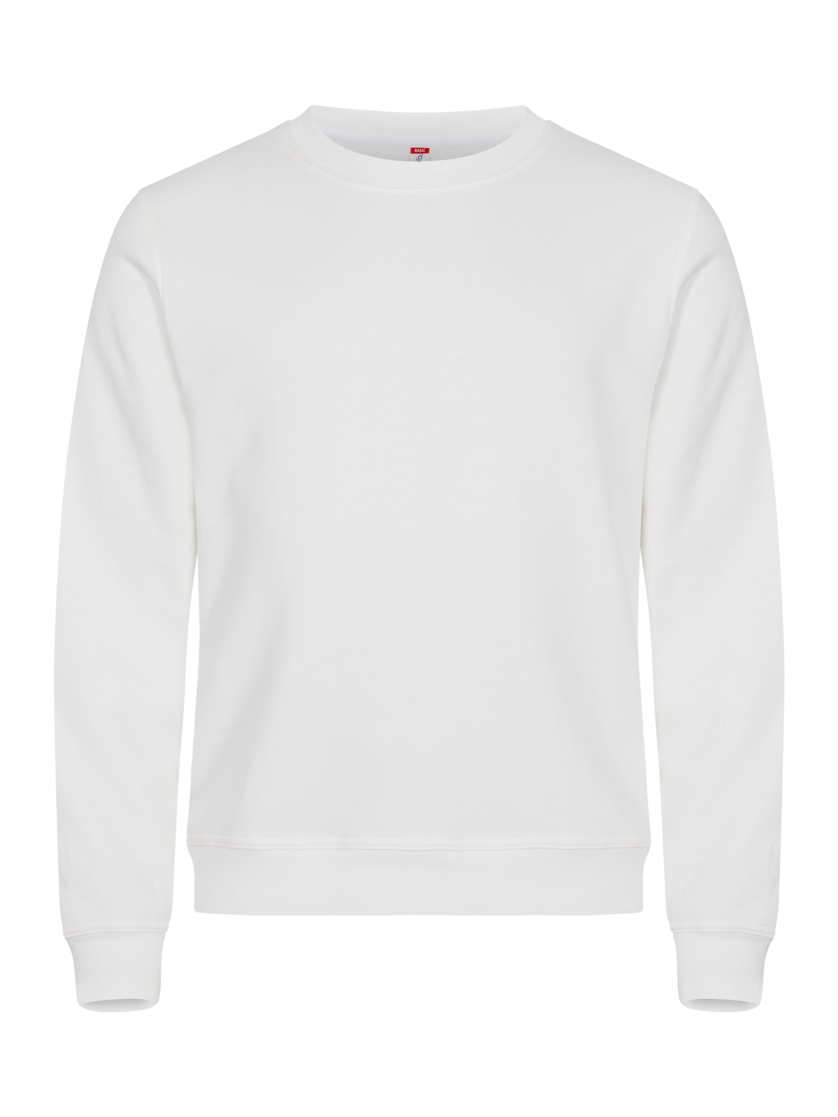 Clique Basic Roundneck – Hvit – forside