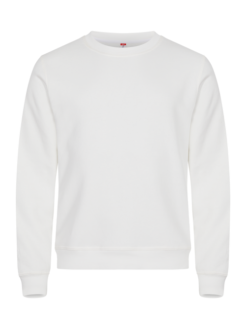 Clique Basic Roundneck – Hvit – forside