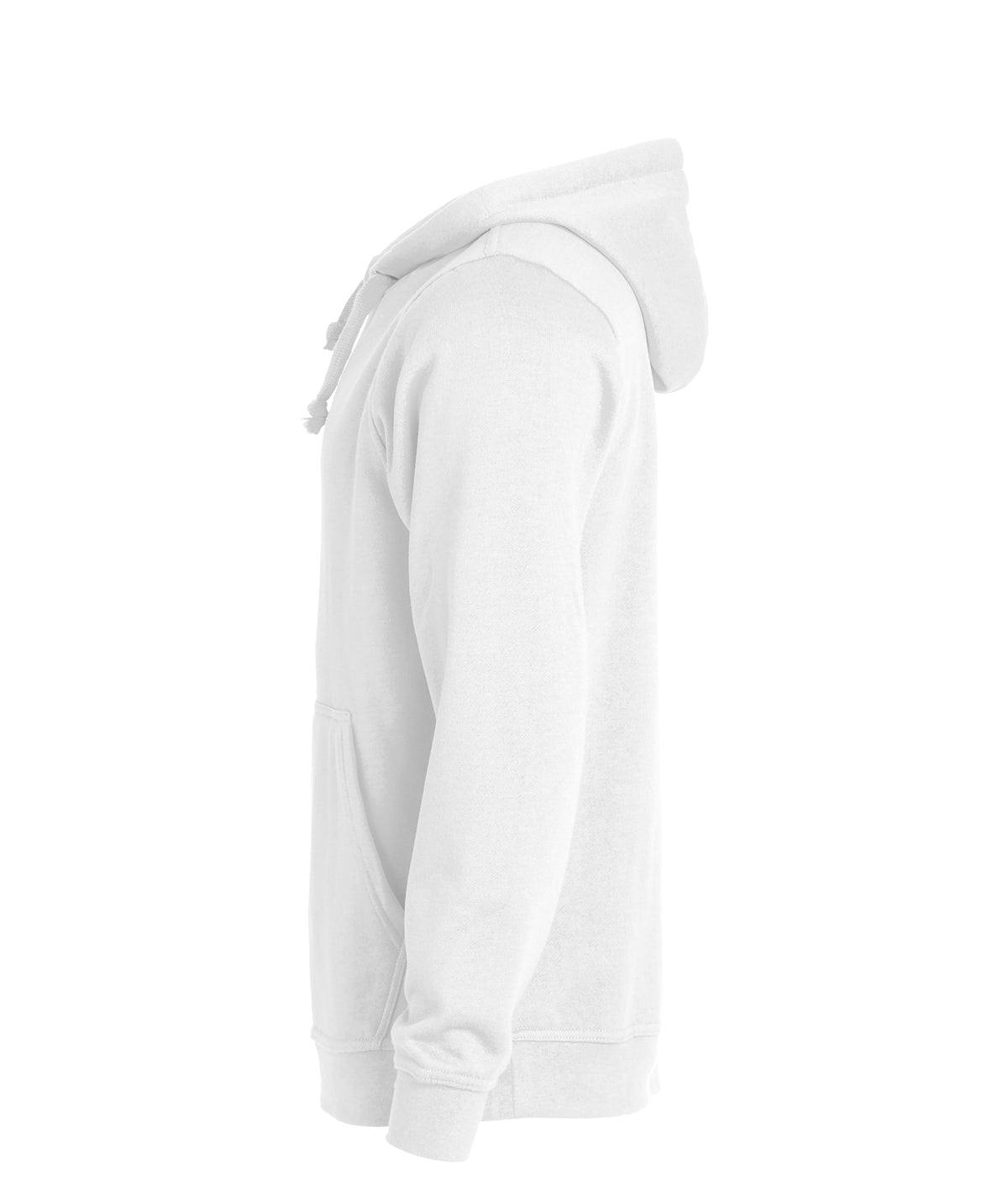 Clique Basic Hoody – Hvit – venstre side