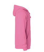 Clique Basic Hoody – Sterk rosa – høyre side