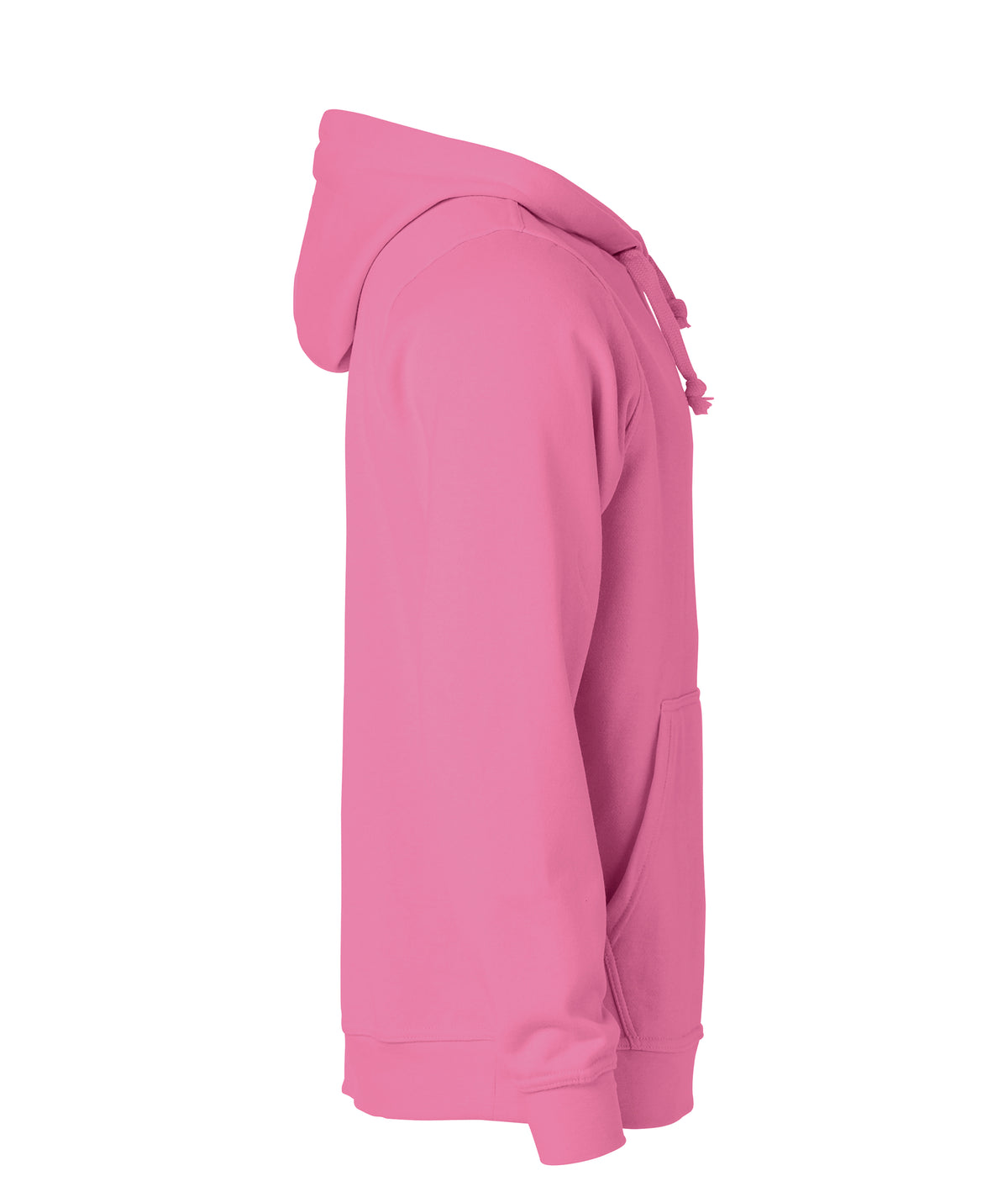 Clique Basic Hoody – Sterk rosa – høyre side