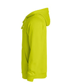 Clique Basic Hoody – Signalgrønn – venstre side