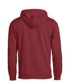 Clique Basic Hoody – Burgunder – bakside