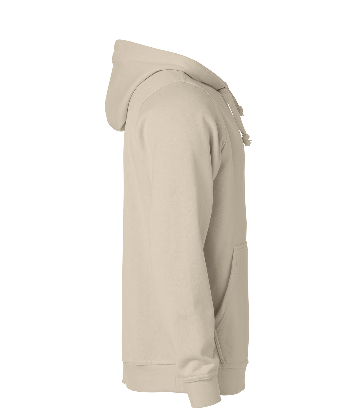 Clique Basic Hoody – Lys khaki – høyre side