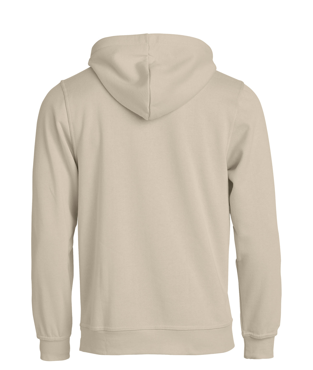 Clique Basic Hoody – Lys khaki – bakside