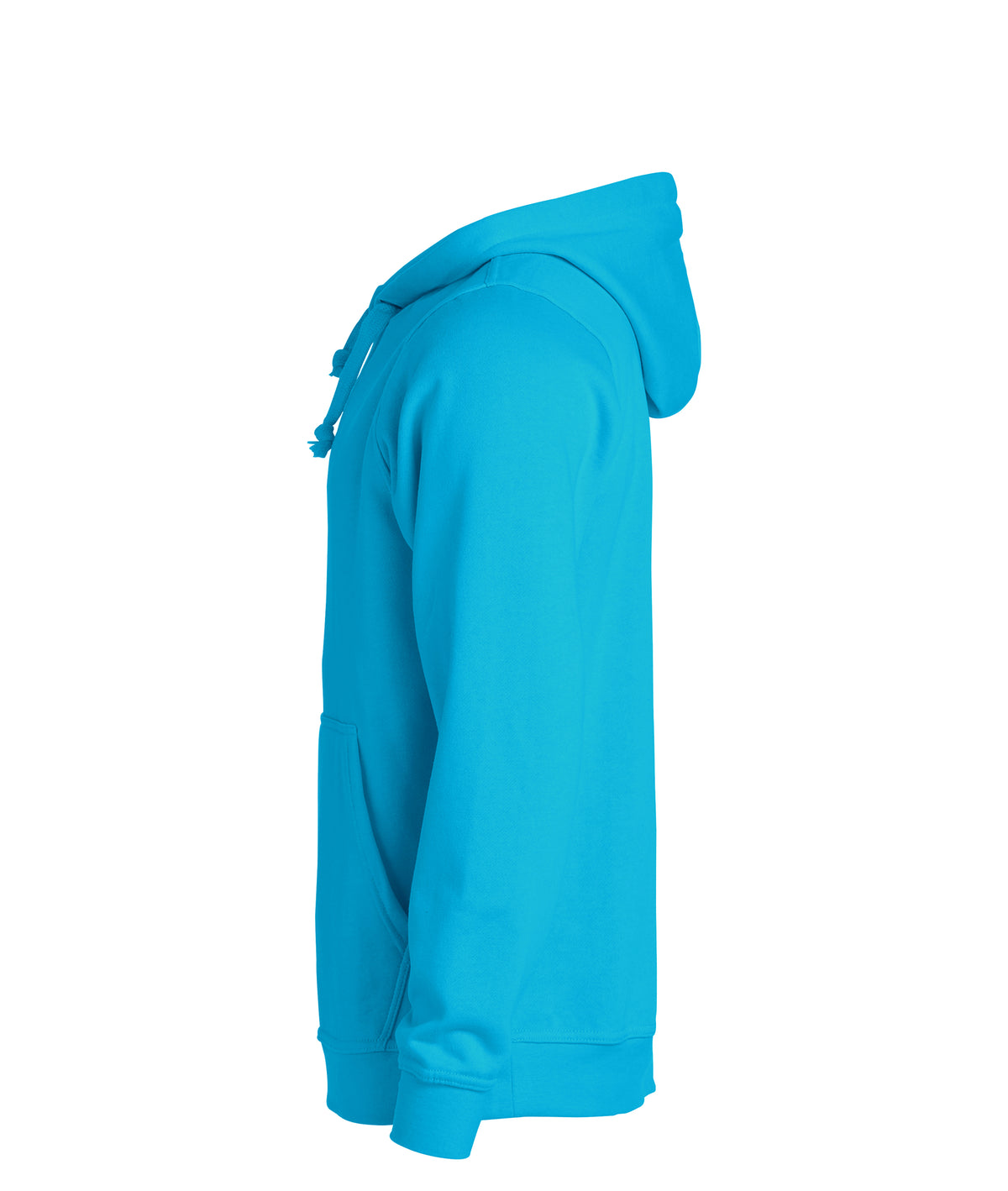 Clique Basic Hoody – Turkis – venstre side