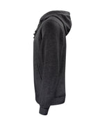 Clique Basic Hoody – Antrasittmelert – venstre side