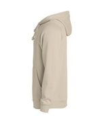 Clique Basic Hoody – Lys khaki – venstre side