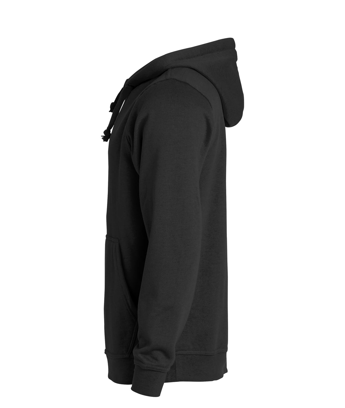 Clique Basic Hoody – Svart – venstre side