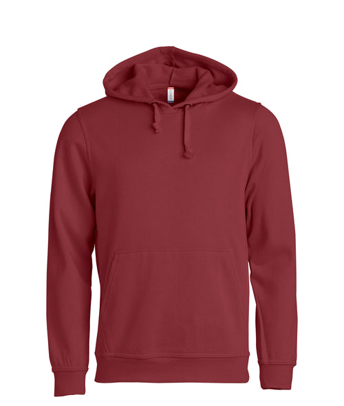 Clique Basic Hoody – Burgunder – forside