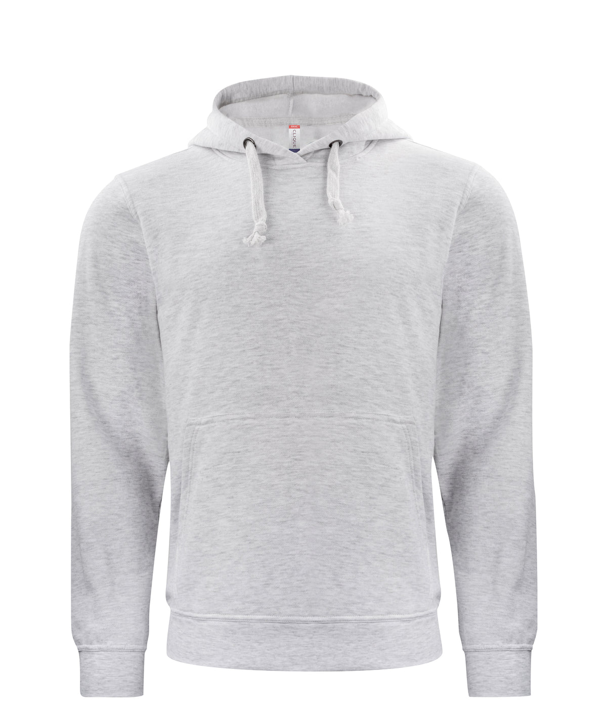 Clique Basic Hoody – Askegrå – forside