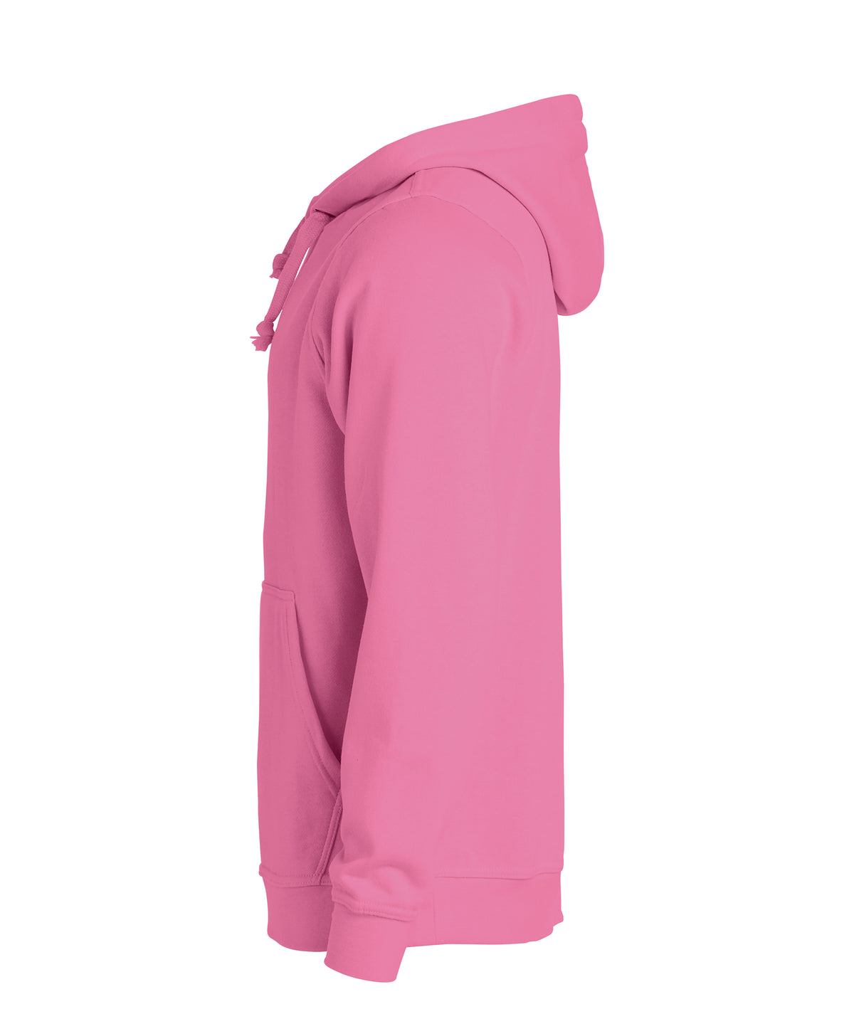 Clique Basic Hoody – Sterk rosa – venstre side
