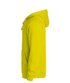 Clique Basic Hoody – Signalgul – venstre side