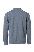 Clique Basic Polo Sweater – Gråmelert – bakside