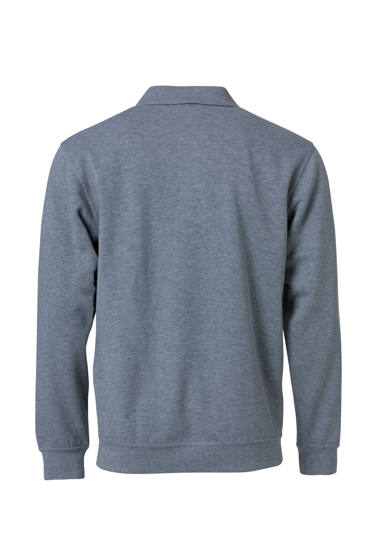Clique Basic Polo Sweater – Gråmelert – bakside