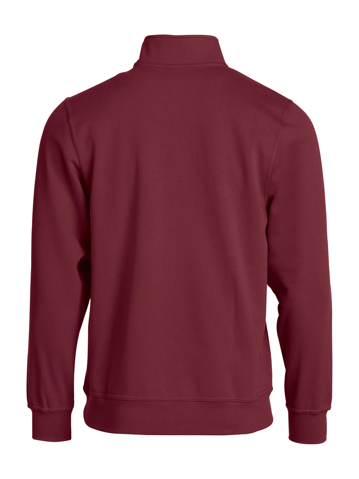 Clique Basic Half Zip – Burgunder – bakside