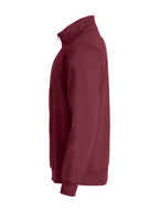 Clique Basic Half Zip – Burgunder – venstre side